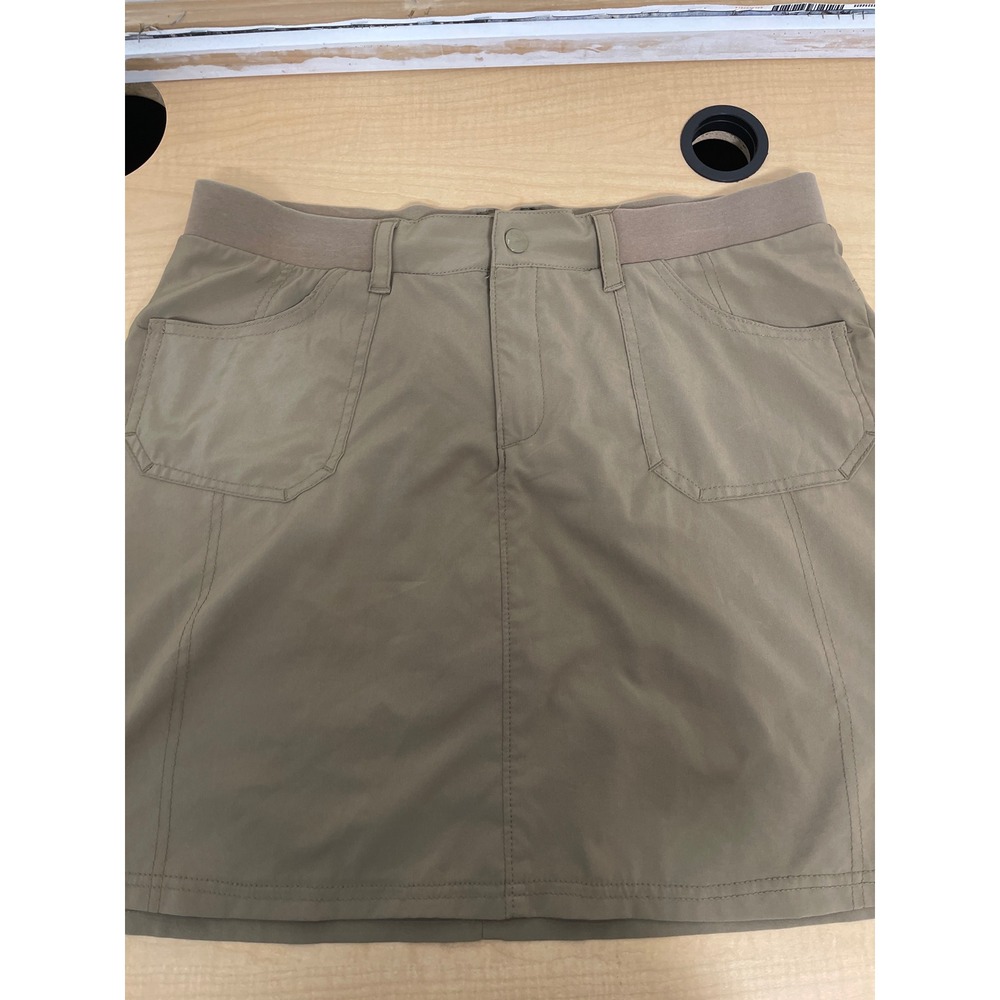 Lee Active Performance Skort Khaki Tan Hiking Golf Skirt Womens Size 12